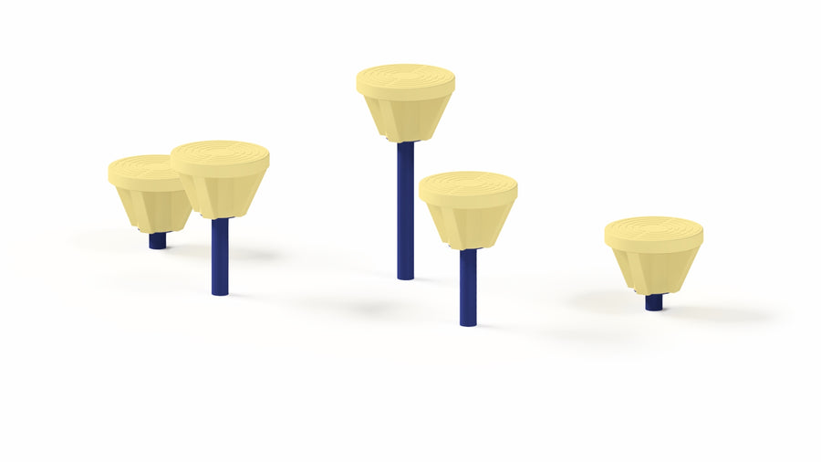 Playground Stepping Pods, 5-Piece Set