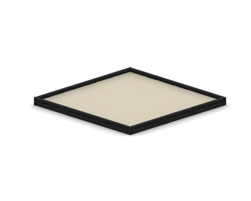 Commercial Playground Sandbox with Cover, 12' x 12'