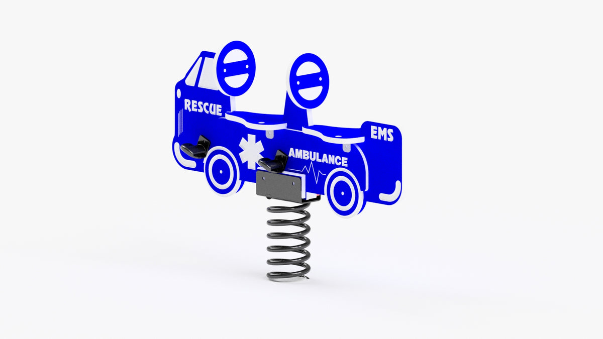 Ambulance Playground Spring Rider, 2-Seat