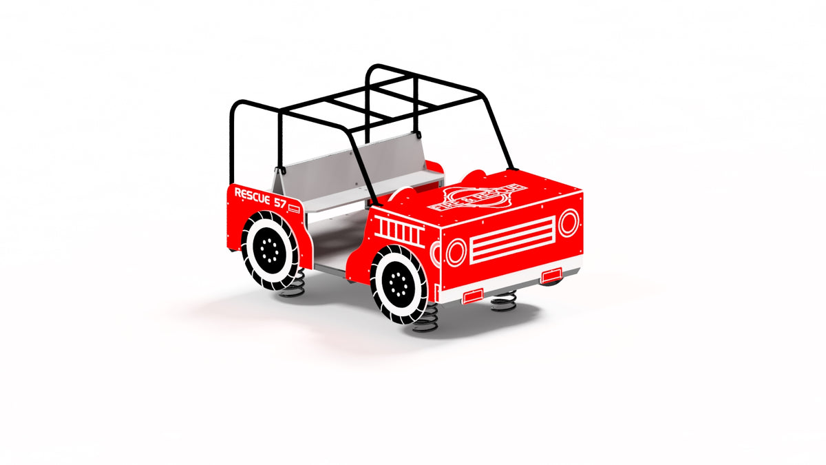 Fire Truck Large Action Playground Spring Rider