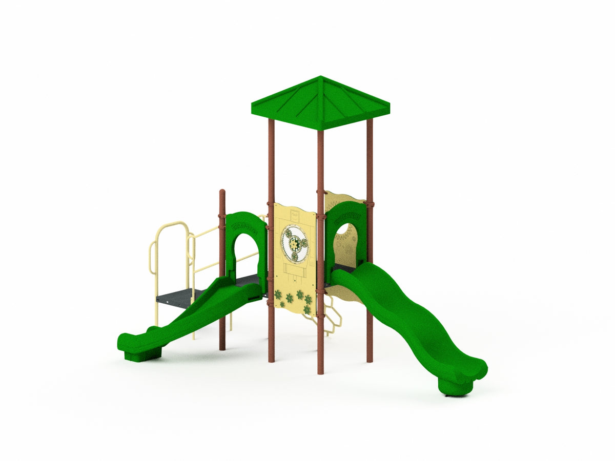 Quick-Ship Commercial Play Structure #2, Ages 2-12