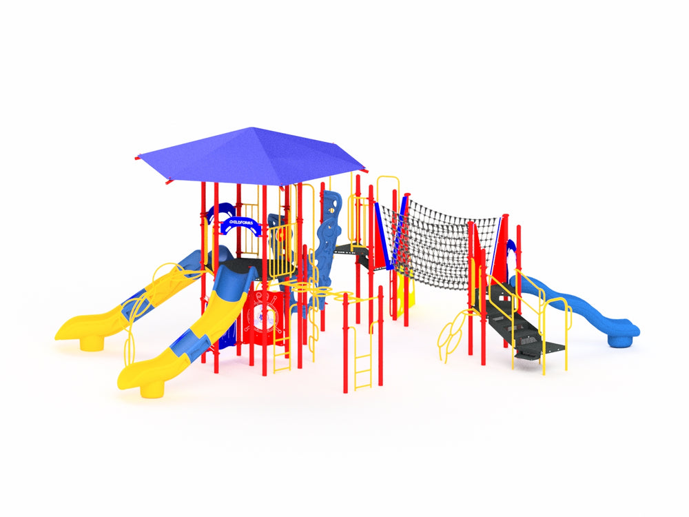 Grandfather Mountain Play Structure with Shade Canopy, Ages 5-12