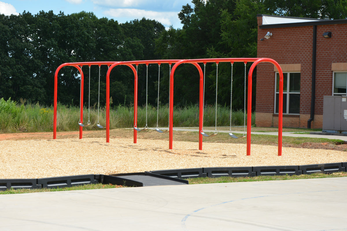 Commercial Arch Swing Set, 3 Bay
