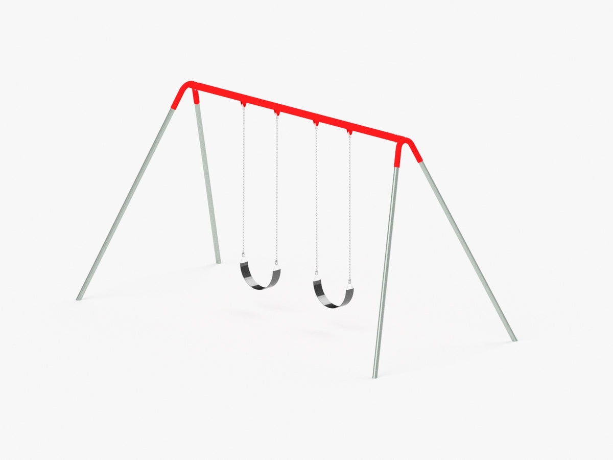 Commercial Bi-Pod Swing Set, 1 Bay