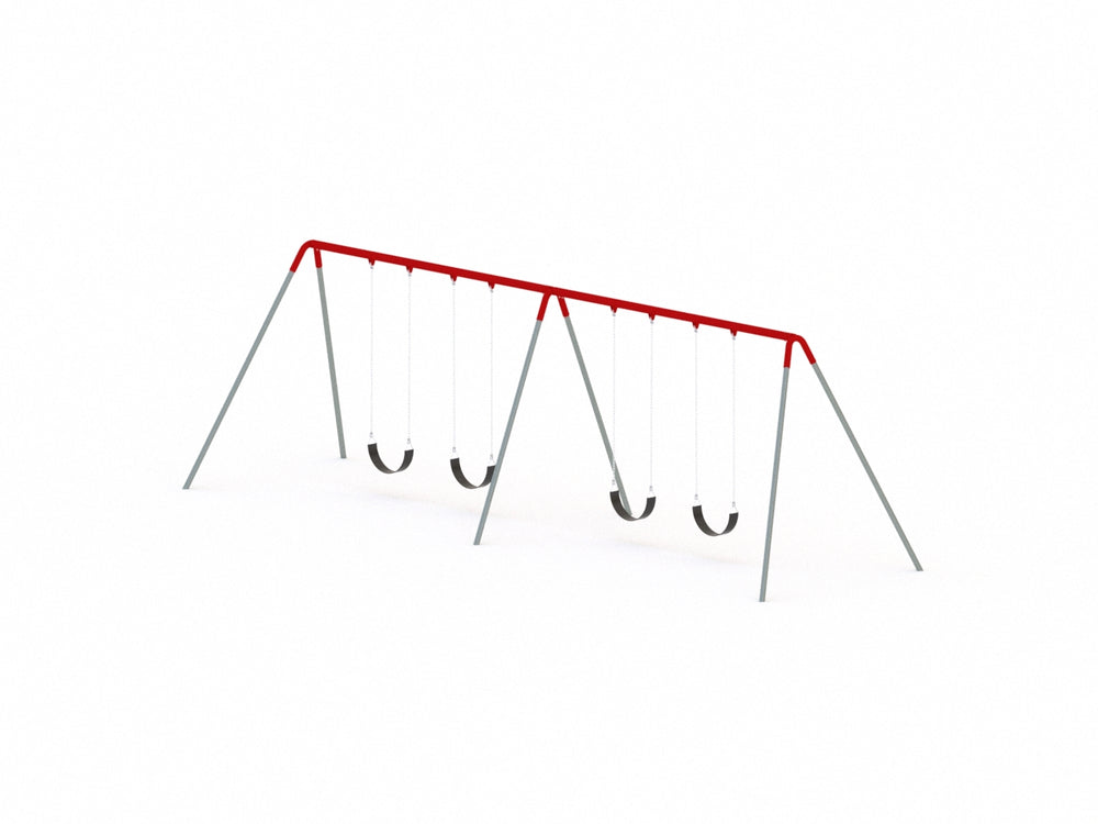 Commercial Bi-Pod Swing Set, 2 Bay