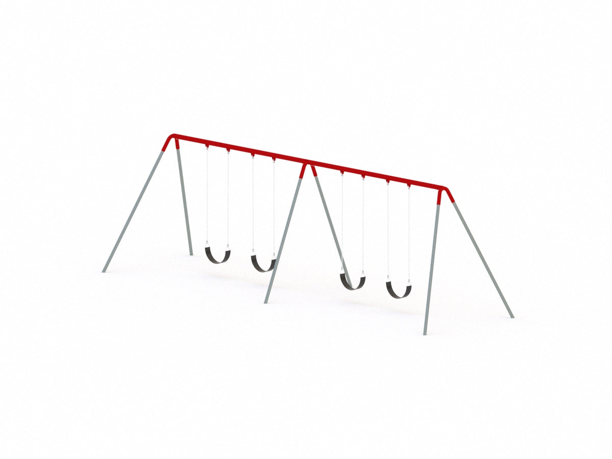 Commercial Bi-Pod Swing Set, 2 Bay