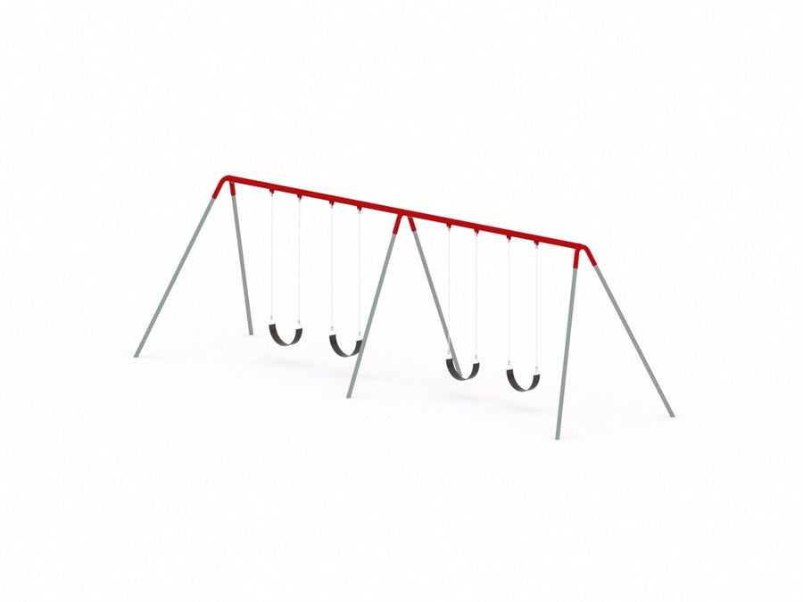 Commercial Bi-Pod Swing Set, 2 Bay