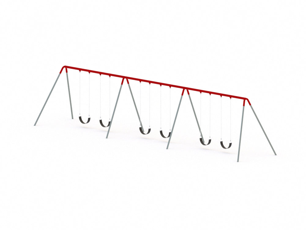 Commercial Bi-Pod Swing Set, 3 Bay