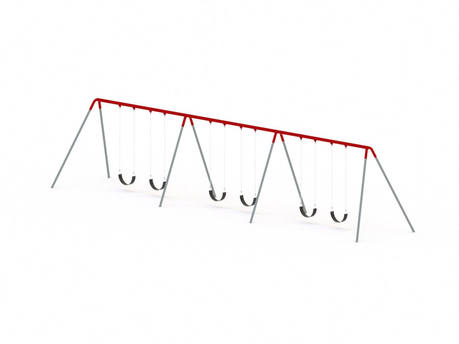 Commercial Bi-Pod Swing Set, 3 Bay