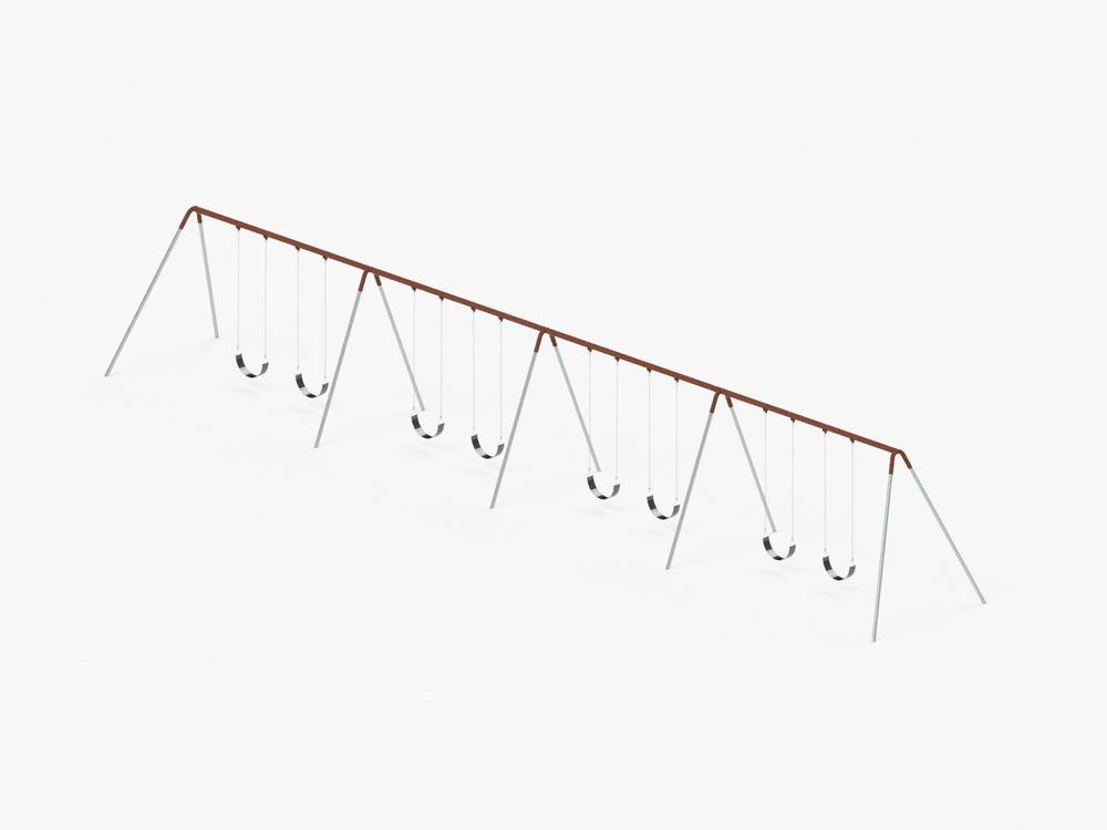 Commercial Bi-Pod Swing Set, 4 Bay