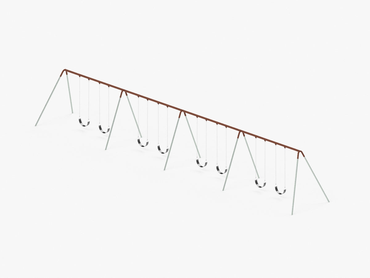 Commercial Bi-Pod Swing Set, 4 Bay