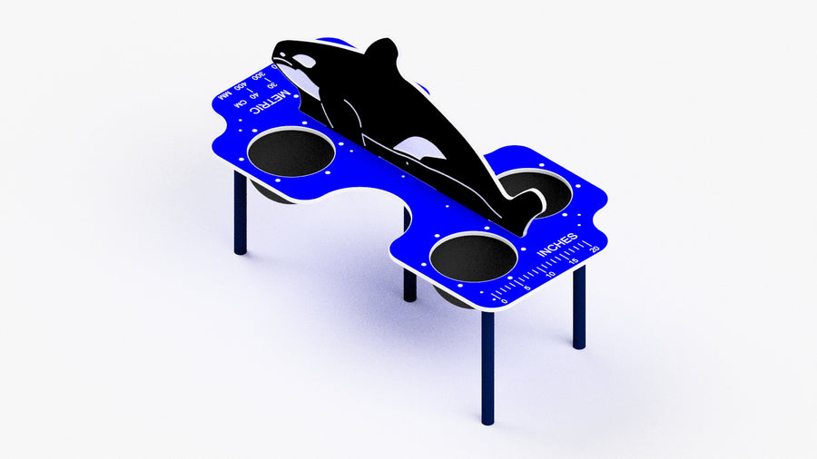 Whale Sand and Water Play Table