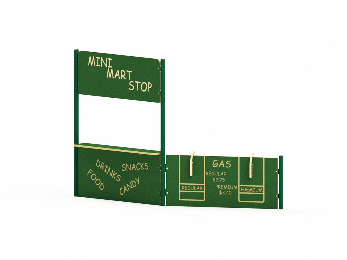 Mini Mart and Gas Station Trike Track Play Stand