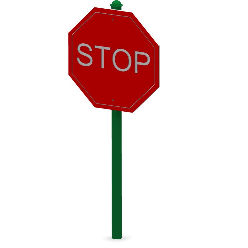 Trike Track Stop Sign