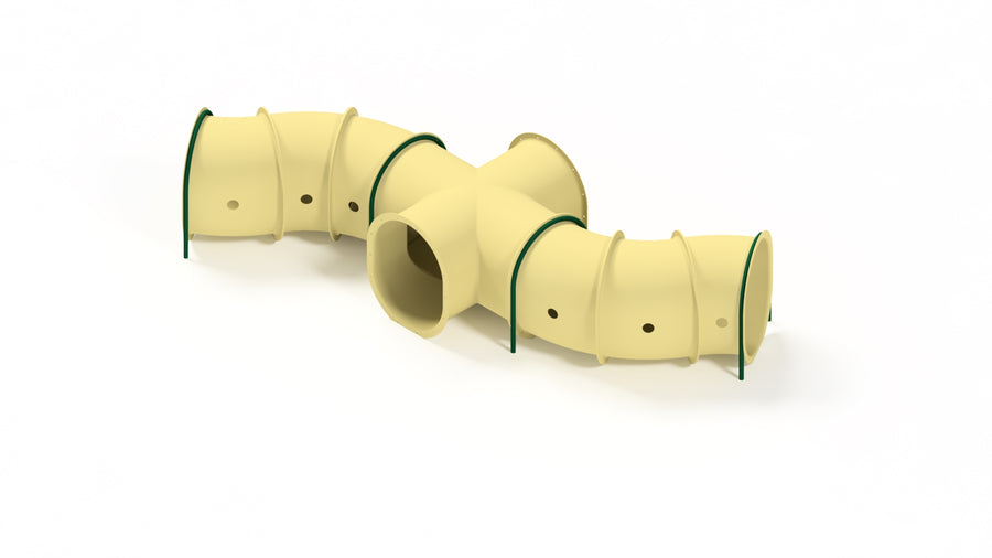 4-Way S-Curve Playground Crawl Tube, Direct Bury